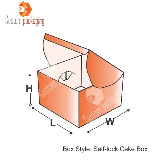 Self Lock Cake Box